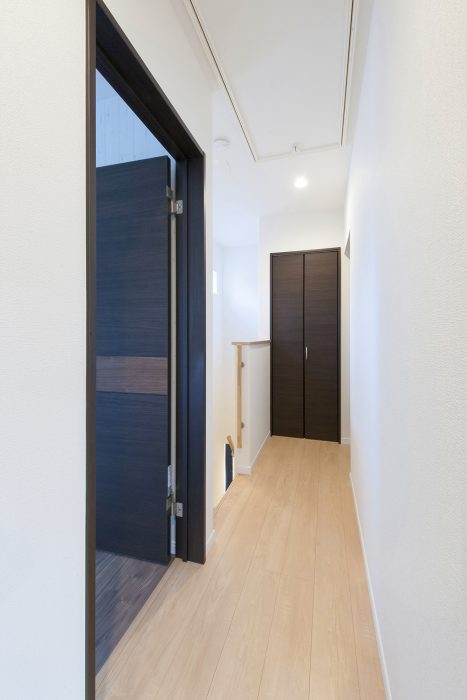廊下フローリング｜京都・滋賀の注文住宅 天然木の家