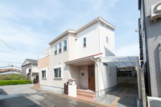 オレンジの屋根の外観｜京都・滋賀の注文住宅 天然木の家