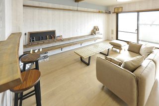 おしゃれなリビング｜京都・滋賀の注文住宅 天然木の家