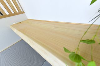 ヒノキカウンター｜京都・滋賀の注文住宅 天然木の家