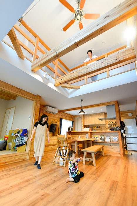 リビング｜京都・滋賀の注文住宅 天然木の家