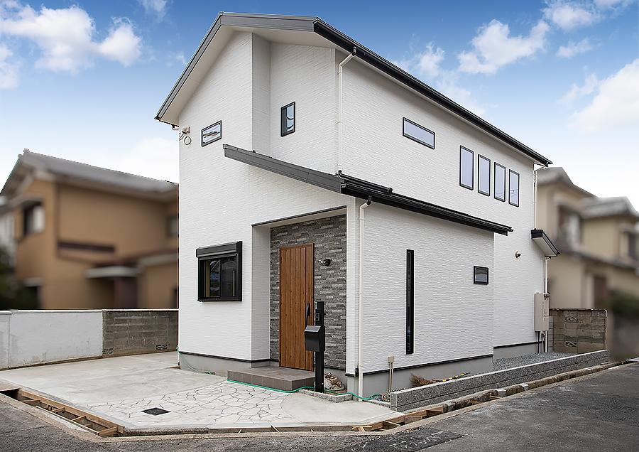 土地約40坪、約32坪の2階建ての家｜京都・滋賀の注文住宅 天然木の家