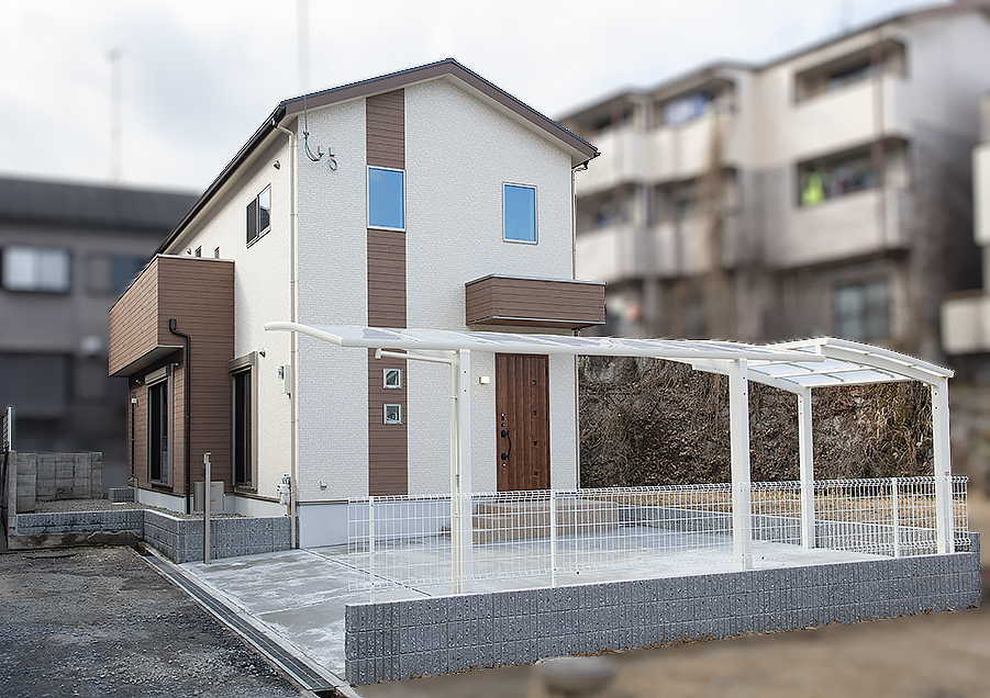 白と木目調が似合う家｜京都・滋賀の注文住宅 天然木の家