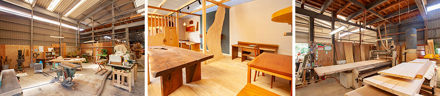 家具製作現場、バーチカルマシン｜京都・滋賀の注文住宅 天然木の家