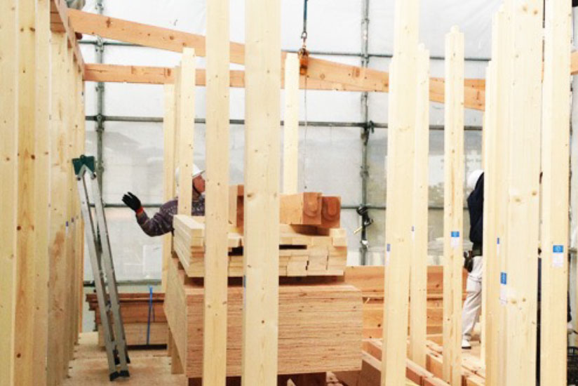 木造住宅の建て方。木造軸組構法とは？工期の目安は？
