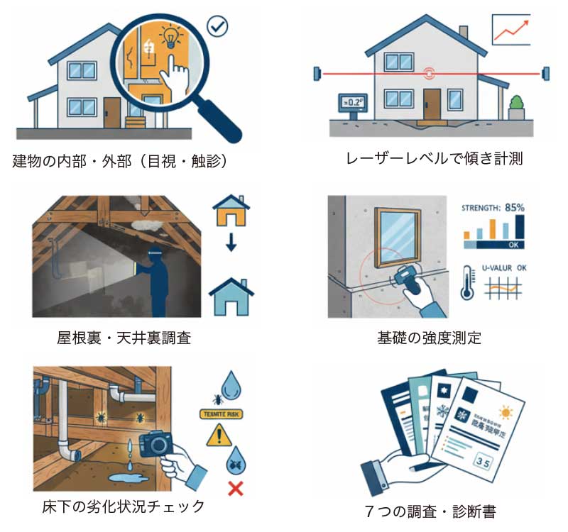 HODAKAの7つの住宅診断 図解